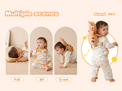 Baby Fall Back Head Protector - Baby Head Protector Backpack for Crawling Walking Gifts, Adjustable Toddlers Head Safety Pad Cushion