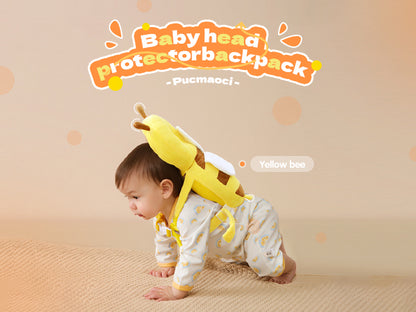 Baby Fall Back Head Protector - Baby Head Protector Backpack for Crawling Walking Gifts, Adjustable Toddlers Head Safety Pad Cushion